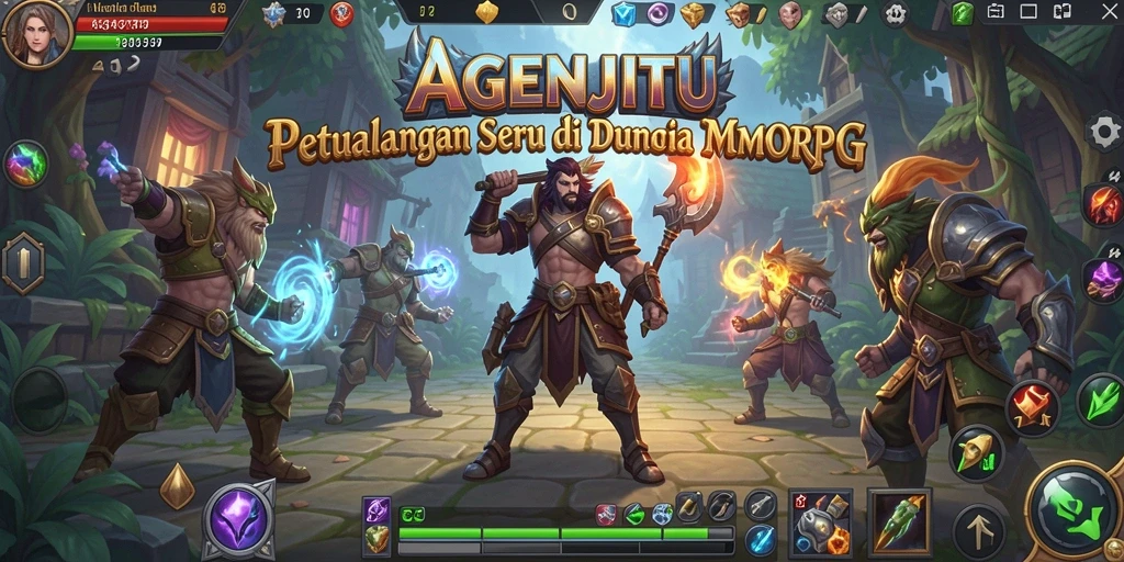 Tampilan visual menakjubkan dari gameplay AGENJITU.