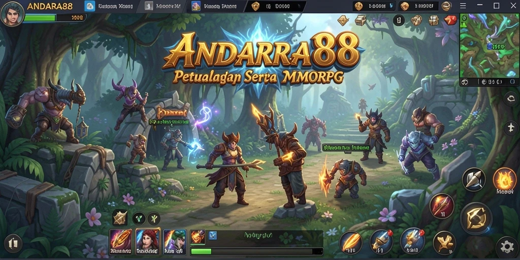 Tangkapan layar dari gameplay seru ANDARA88 di dunia MMORPG.