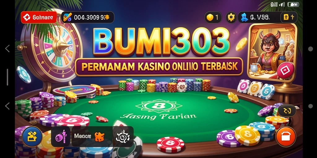 Screenshot BUMI303 menampilkan gameplay kasino yang seru dan menarik.
