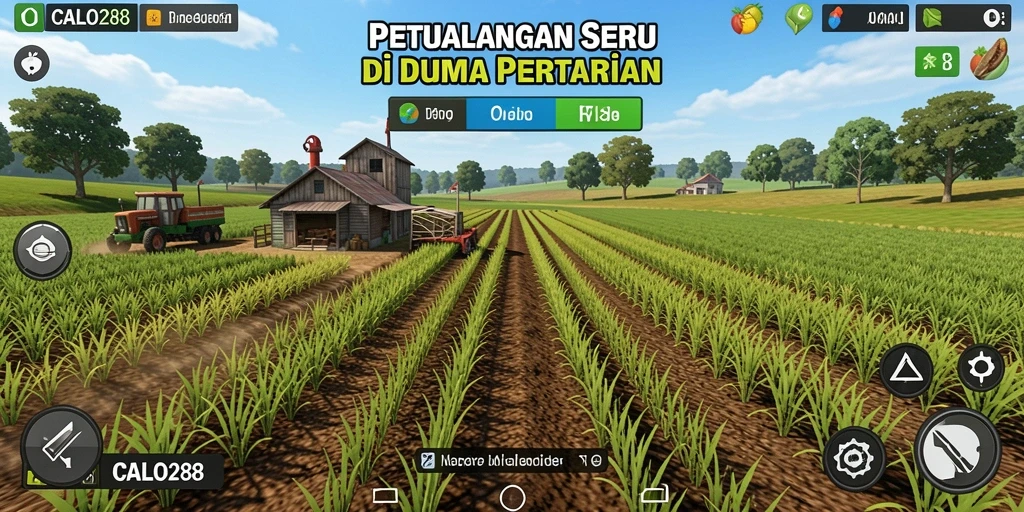 Tampilan menarik dari gameplay CALO288 dengan elemen pertanian.