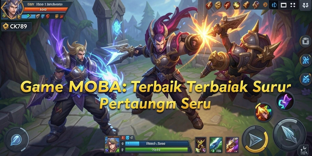Tampilan gameplay menarik dari CK789 yang menunjukkan pertarungan intens MOBA.