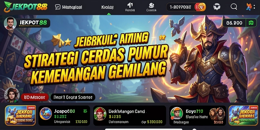 Tampilan gameplay menegangkan dan strategis dari JEKPOT88.