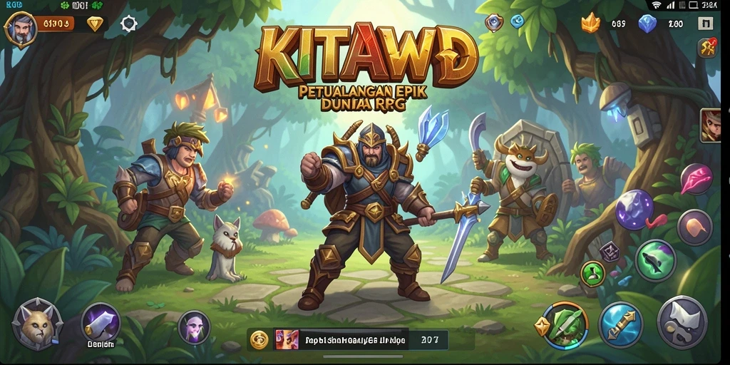 Tampilan gameplay KITAWD yang menakjubkan dan seru.