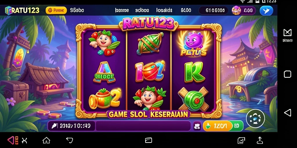 Tampilan menangkap gameplay seru dari RATU123 yang mendebarkan.