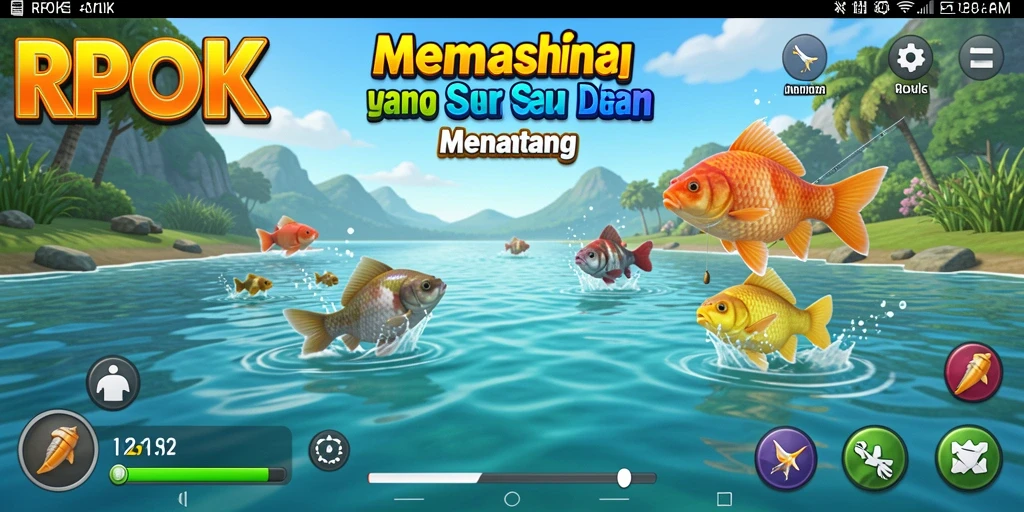 Tangkapan ikan yang spektakuler dalam RPOK, nikmati gameplay memancing.