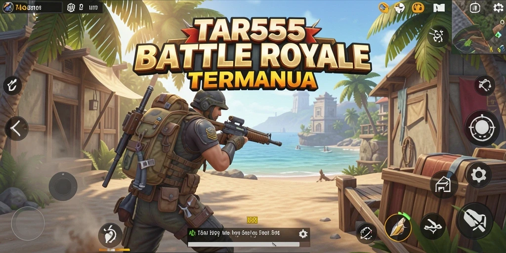Gameplay seru TAR555 dalam pertempuran Battle Royale.