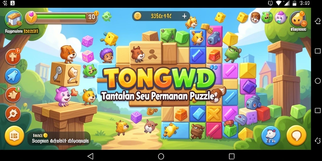 Tampilan gameplay TONGWD saat menyelesaikan teka-teki Puzzle yang menantang.