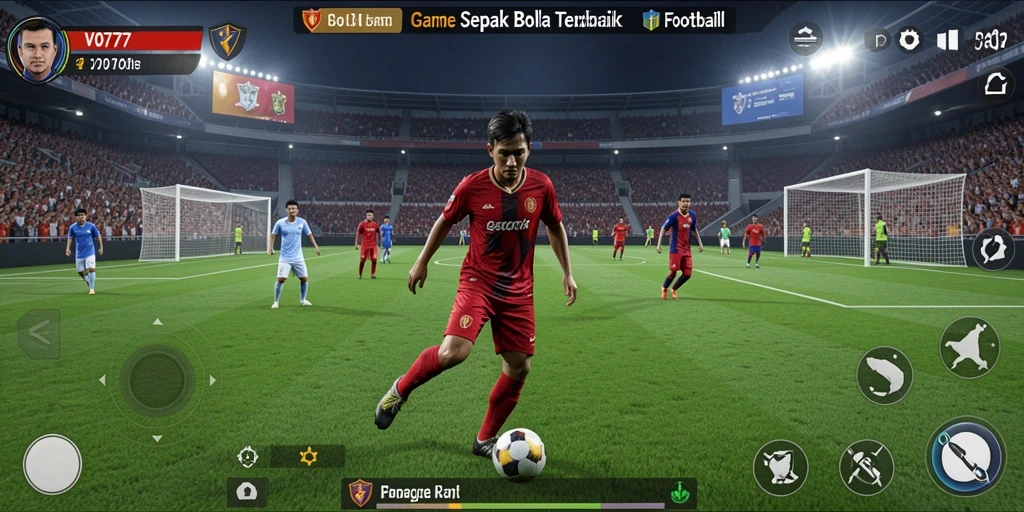 Menampilkan aksi seru gameplay sepak bola di VO777.