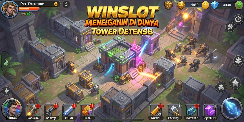 Tangkapan layar WINSLOT menampilkan aksi pertahanan menara yang mendebarkan.