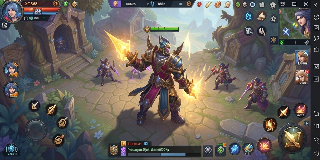 Tampilan gameplay XO368 yang menakjubkan di dunia MMORPG.